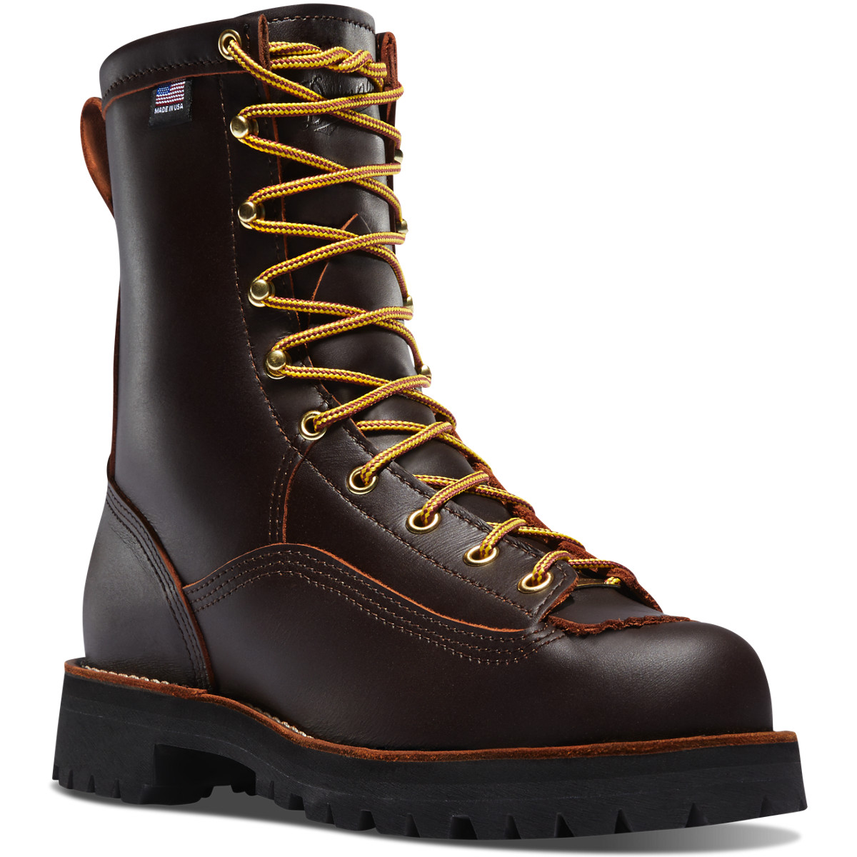 Danner Rain Forest Dark Brown Work Boots Mens - South Africa 64532ALZE